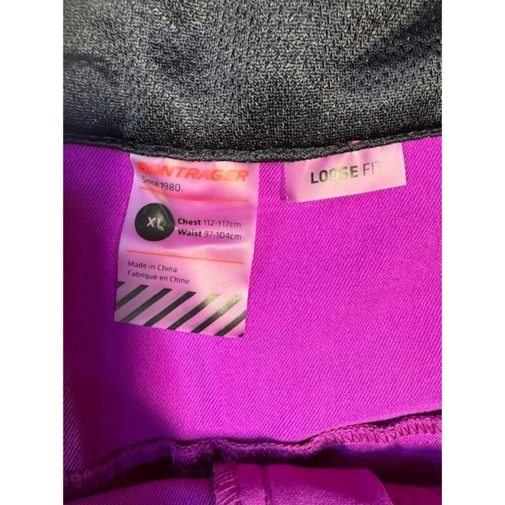 Bontrager Lithos Shorts Men's XL Purple Cycling Zip Pockets Mountain Biking EUC - Picture 3 of 8